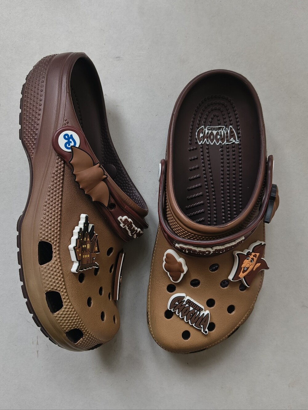 Crocs Classic Count Chocula Monster Cereals Mocha Clog Size 8 Limited Edition